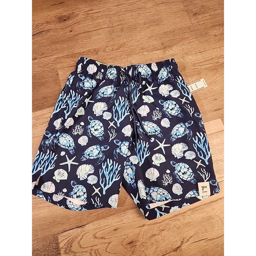 George Men's Small (28-30) Novelty Swim‎ Trunks with UPF 50+, 7" Inseam